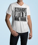 Straight Outta The Big Book AA V-Neck Tee