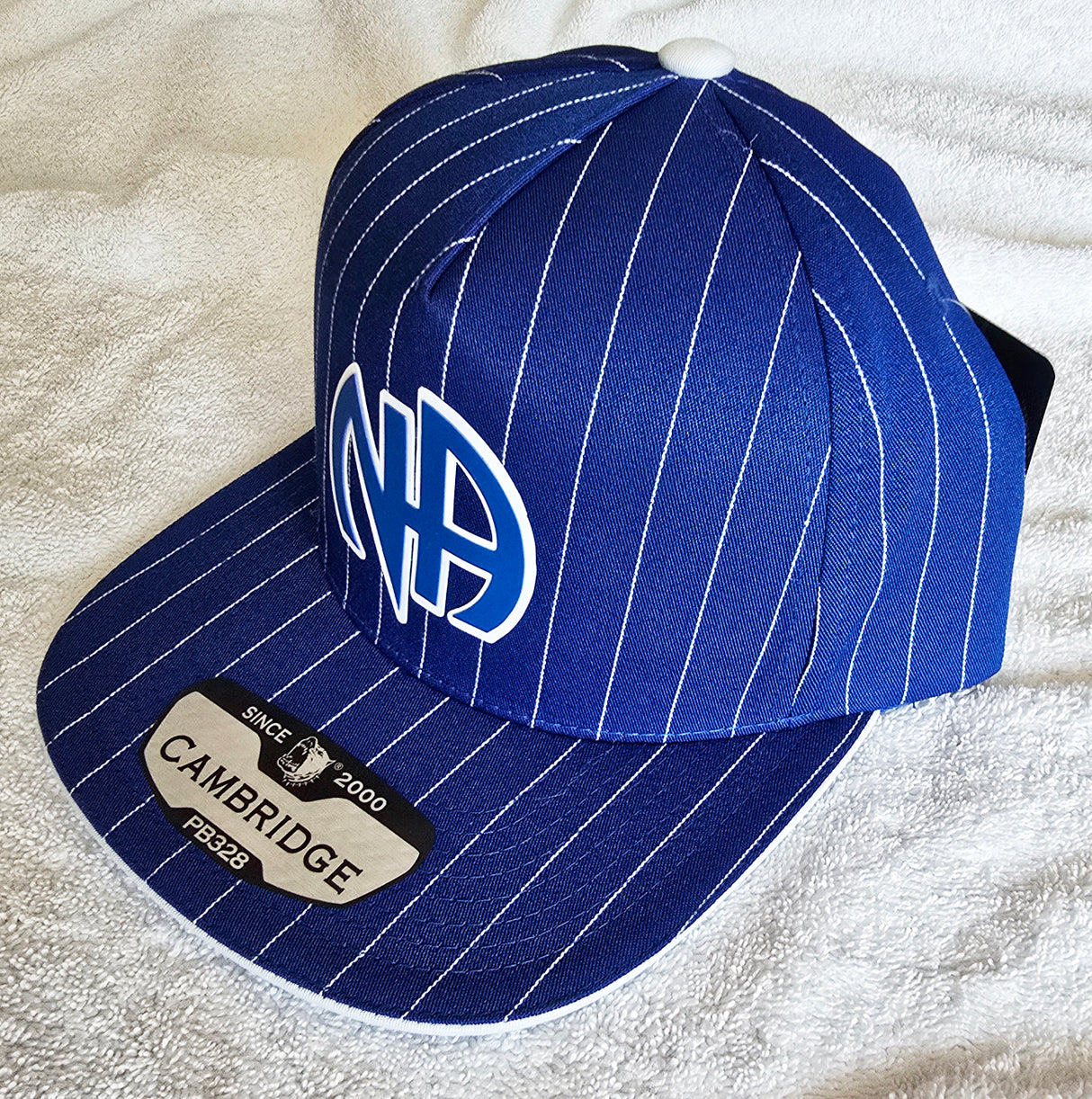 Ball Cap Blue Striped NA Symbol Snapback