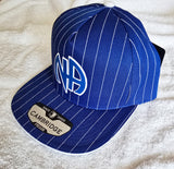 Ball Cap Blue Striped NA Symbol Snapback