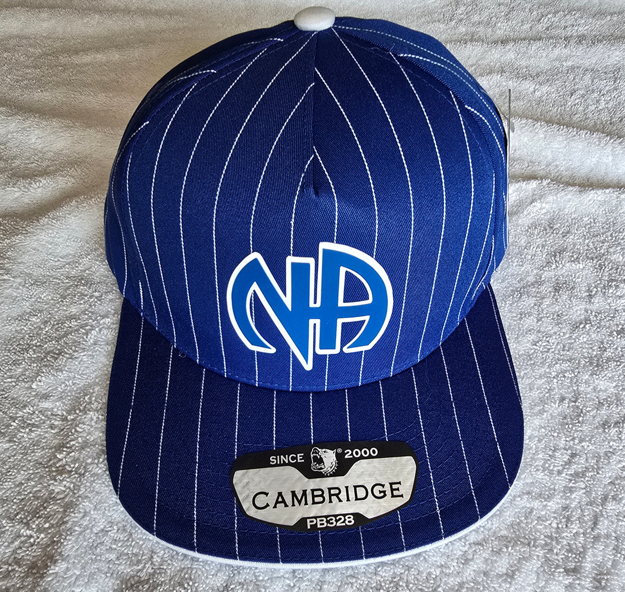 Ball Cap Blue Striped NA Symbol Snapback