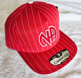 Ball Cap Red Striped NA Symbol Snapback