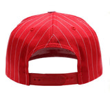 Ball Cap Red Striped NA Symbol Snapback