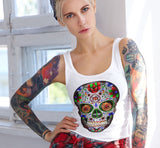 NA Sugar Skull V.2 NA Racerback Tank