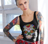 NA Sugar Skull V.2 NA Racerback Tank