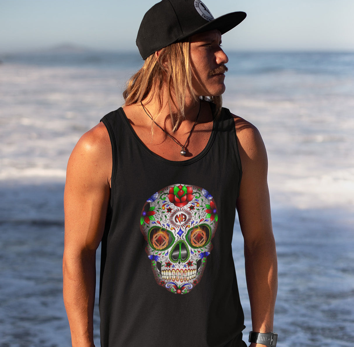 Sugar Skull V 2.0 NA dtg Tank Top