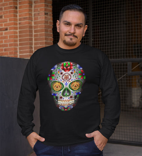 AA - Sugar Skull Long Sleeve dtg Tee