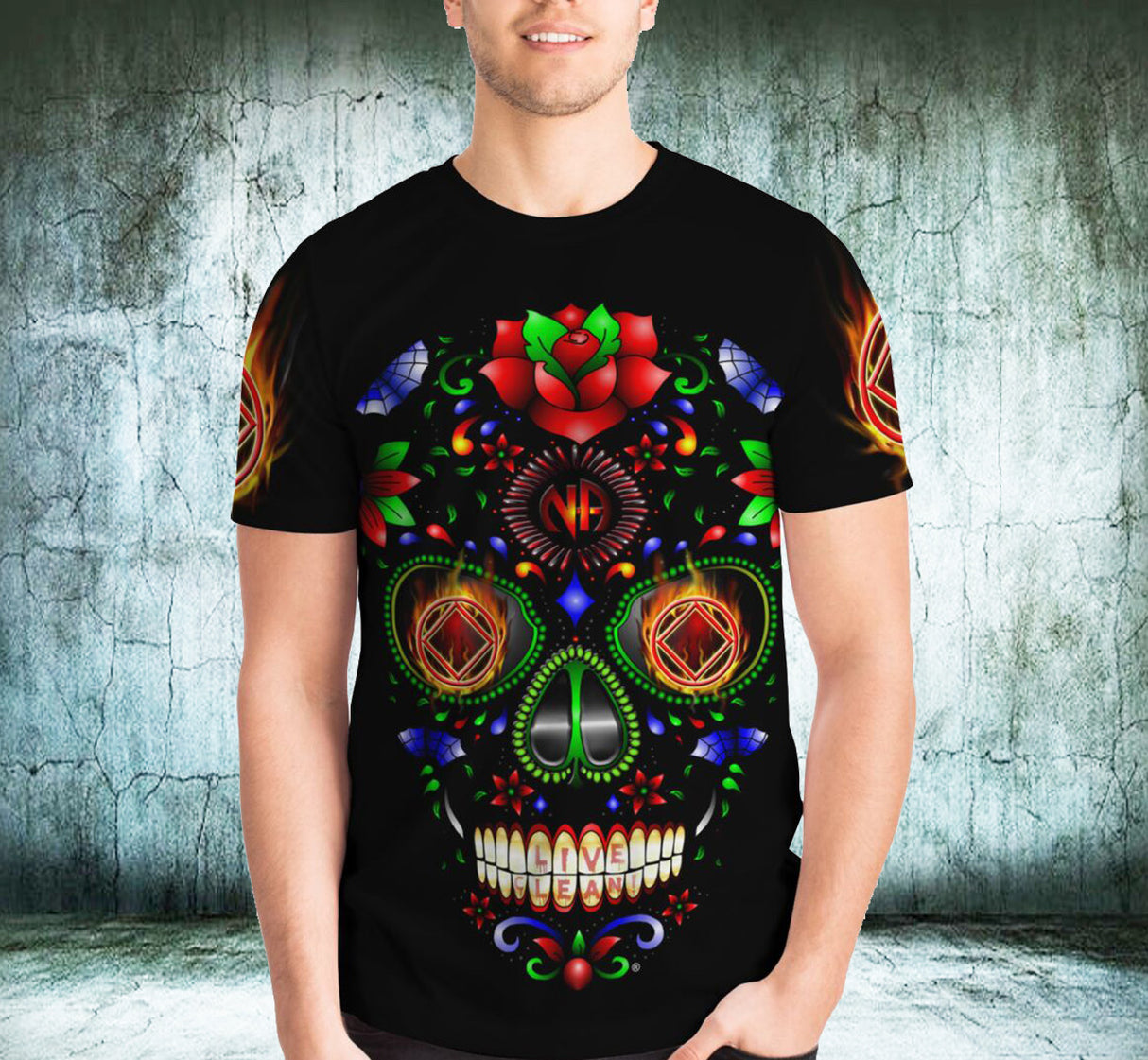 Sugar Skull 2 AOP T-shirts