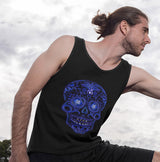 Sugar Skull In Blue NA dtg Tank Top