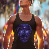 Sugar Skull In Blue NA dtg Tank Top