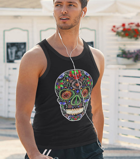 Sugar Skull Inverted NA dtg Tank Top