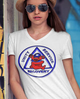 Teddy On AA Symbol AA V-Neck Tee