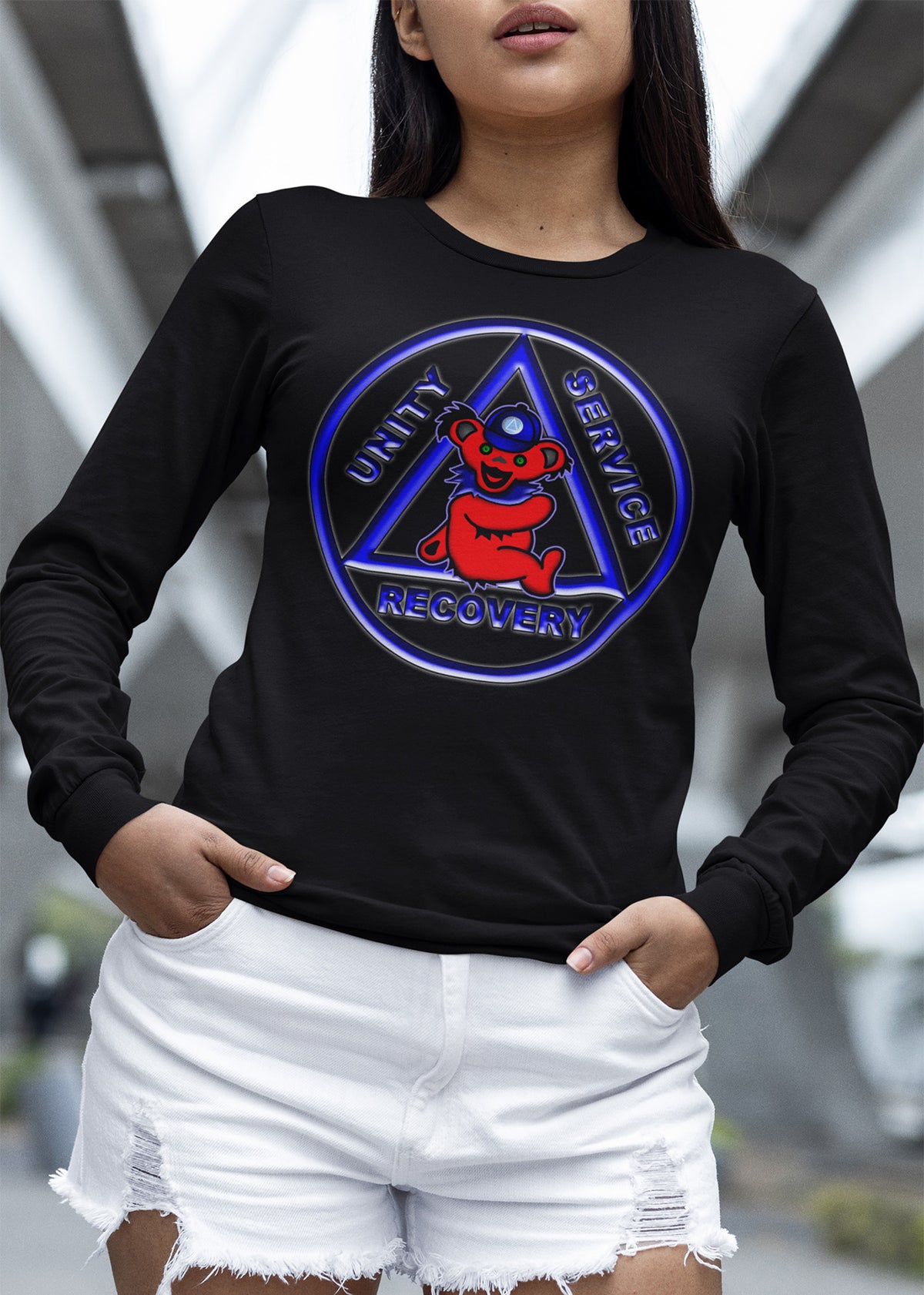 AA Teddy On AA Symbol SS/LS Tee