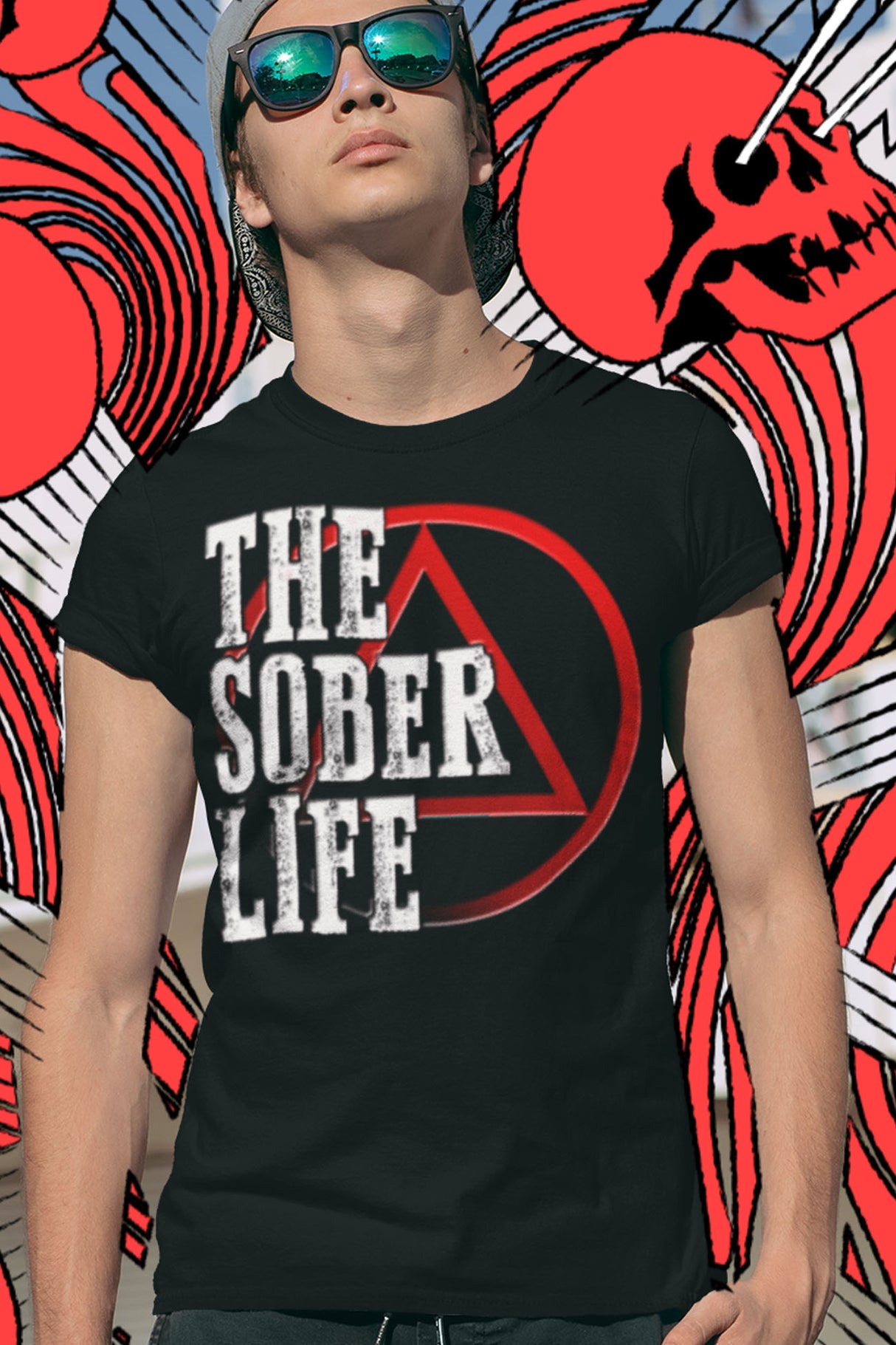 AA- The Sober Life -  dtg Tee