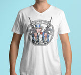 Fighting The Reaper  dtg V-Neck Tee