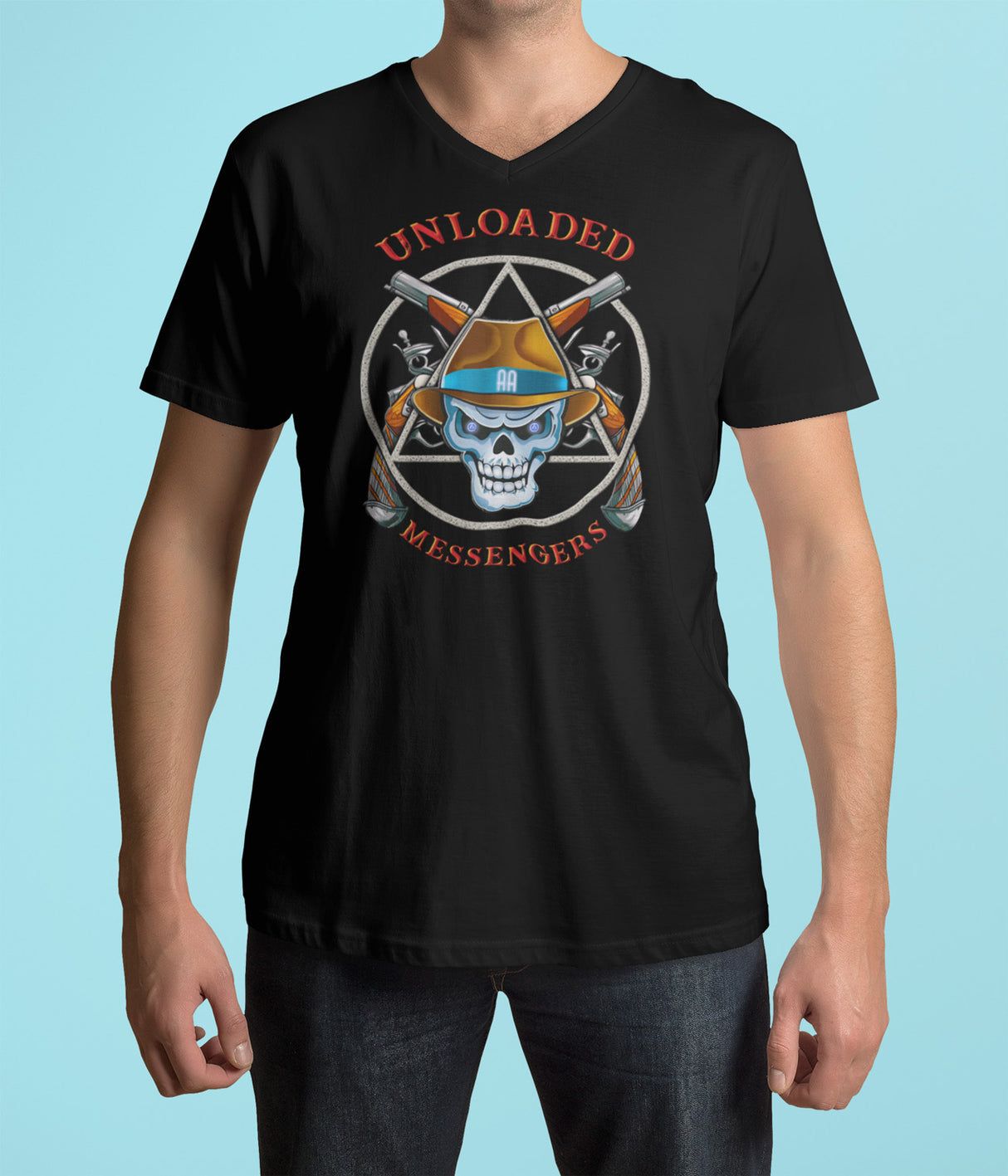 Unloaded Messenger AA V-Neck Tee