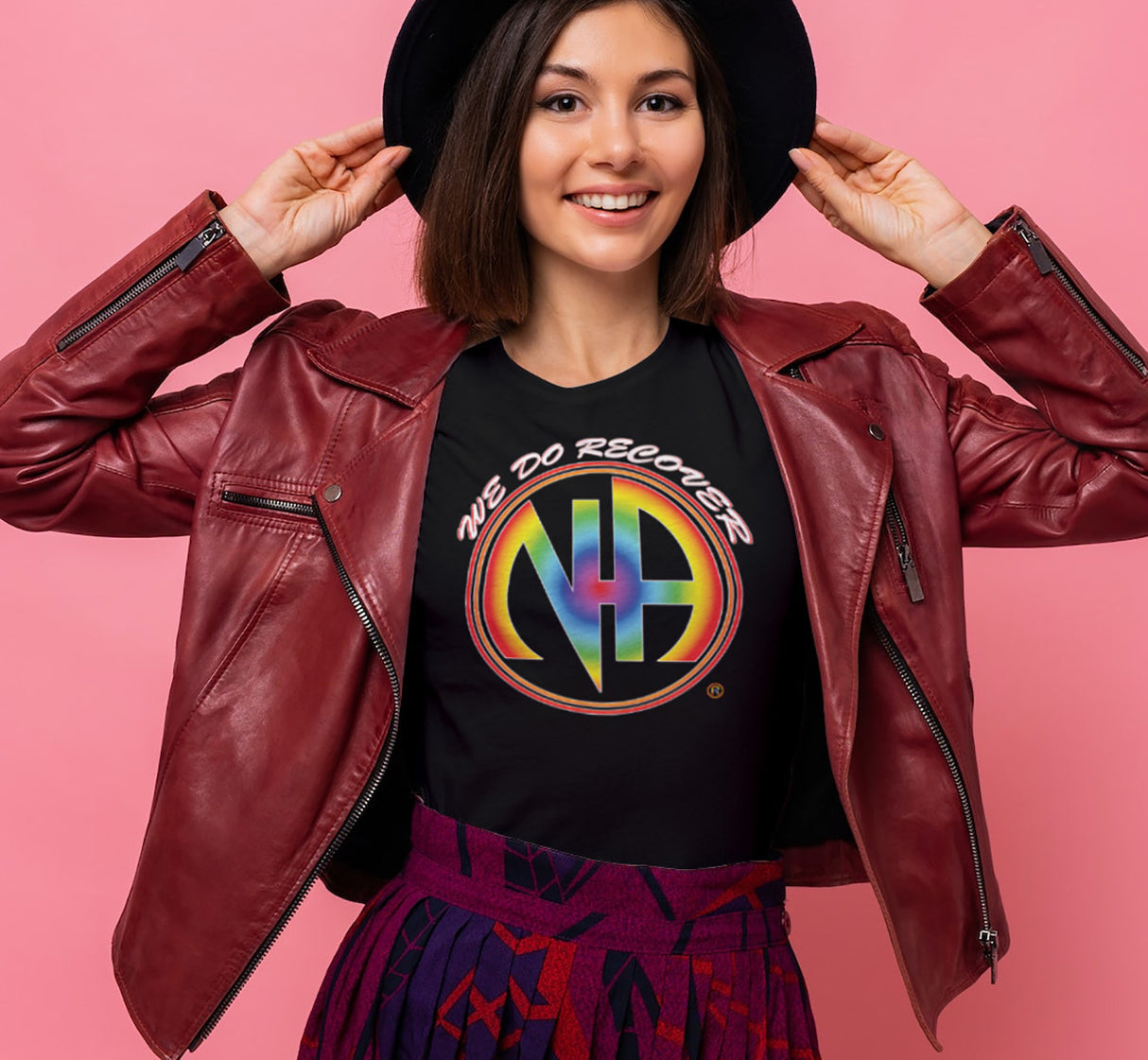 ldTs- We Do Recover Rainbow Women's Tee