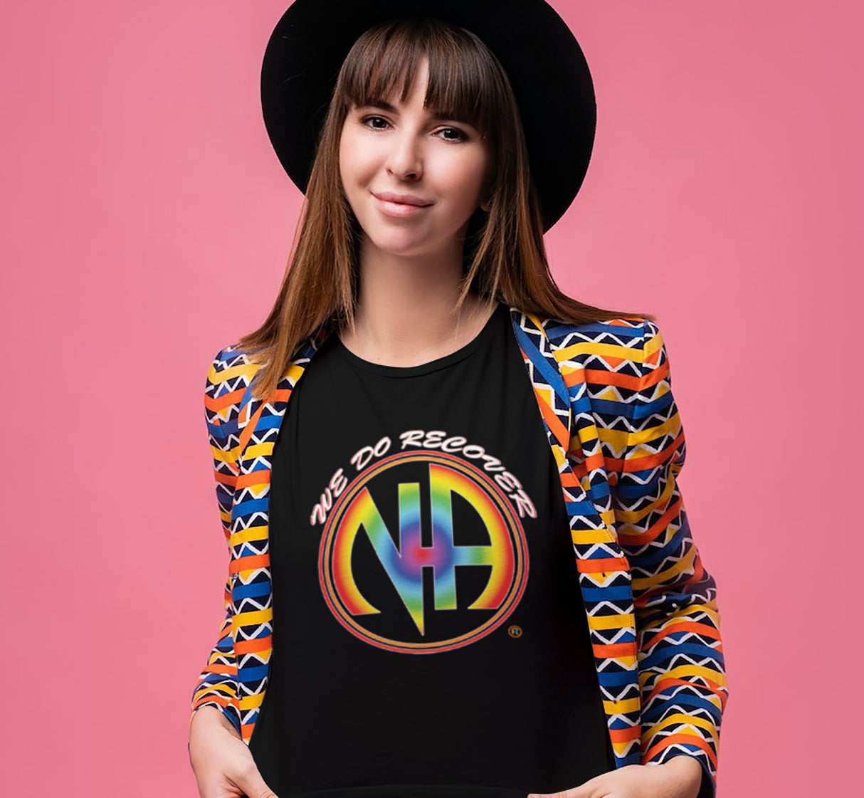 ldTs- We Do Recover Rainbow Women's Tee
