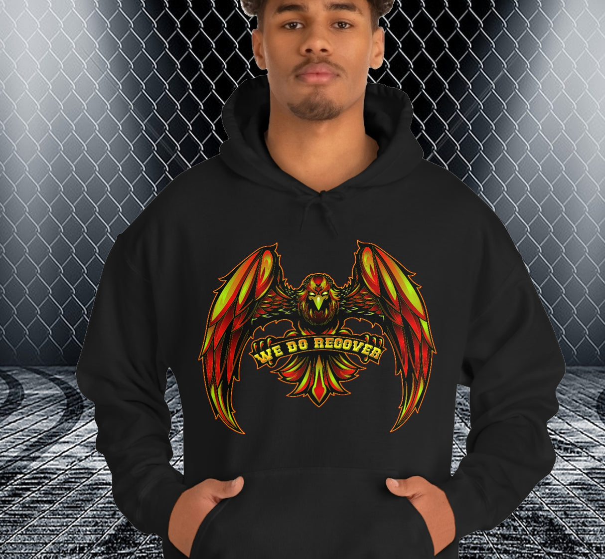 We Do Recover Eagle dtg Hoodie