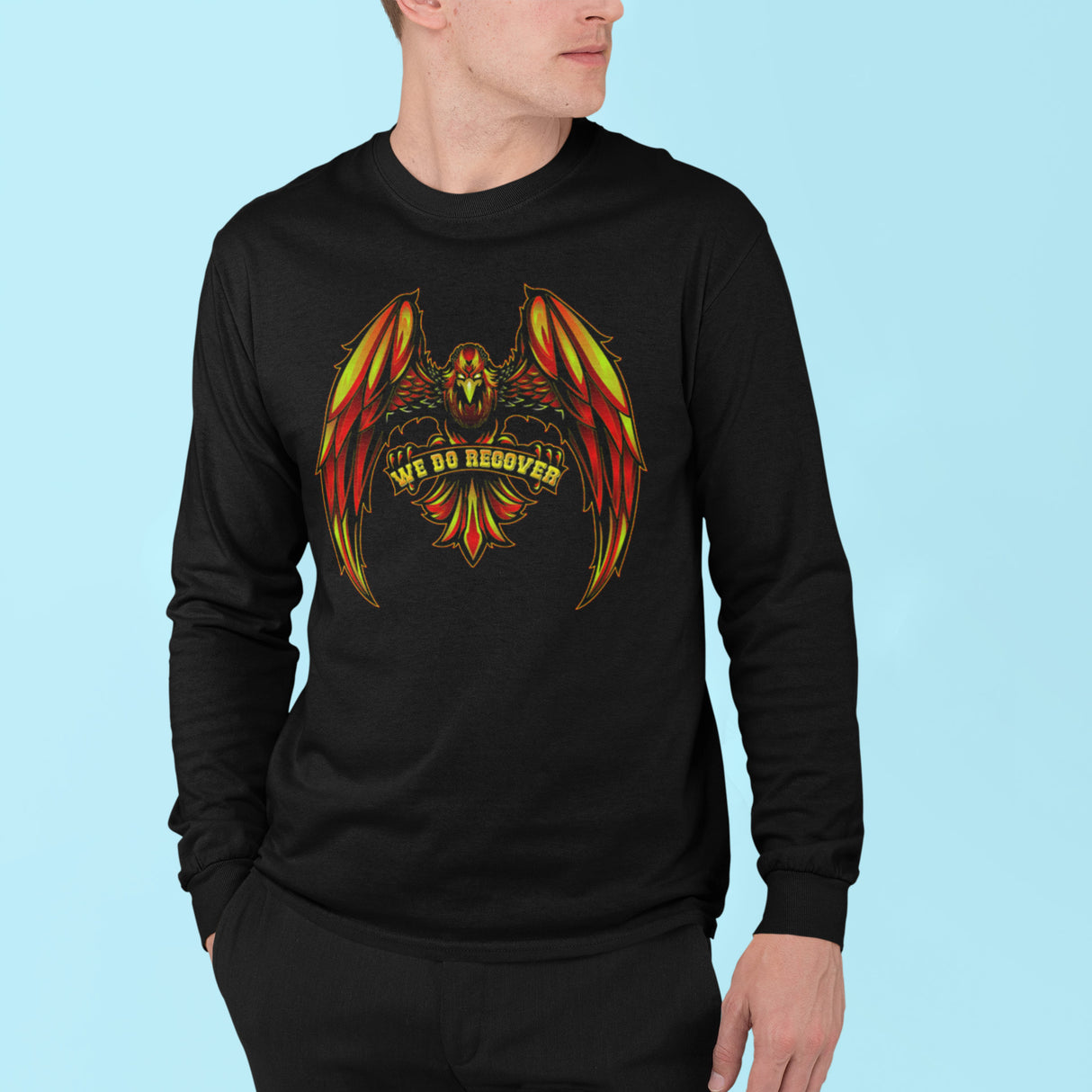 We Recover Eagle Long Sleeve dtg Tee