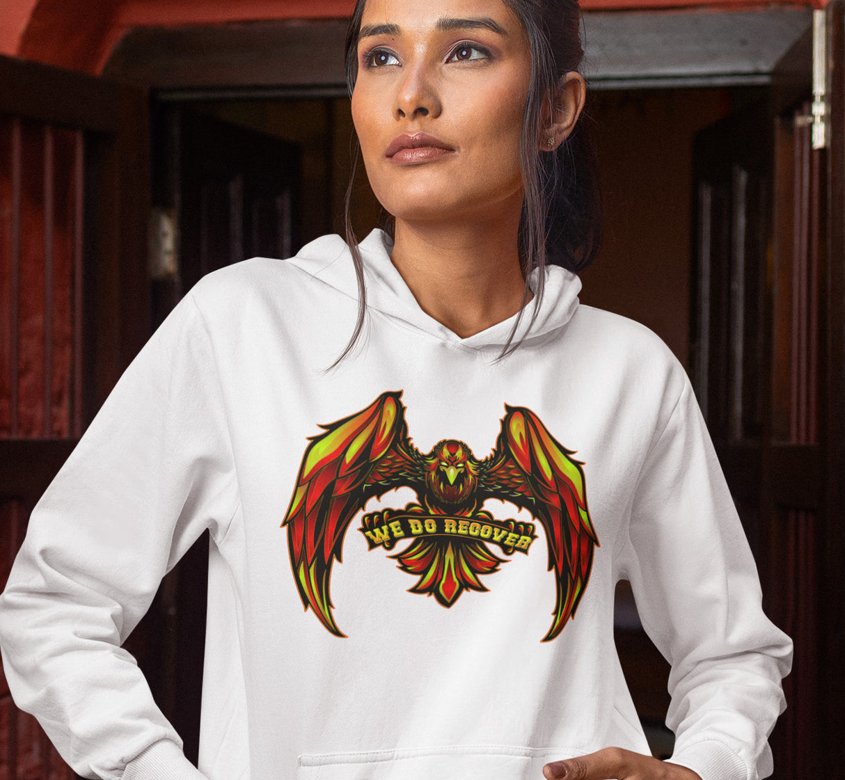 We Do Recover Eagle dtg Hoodie