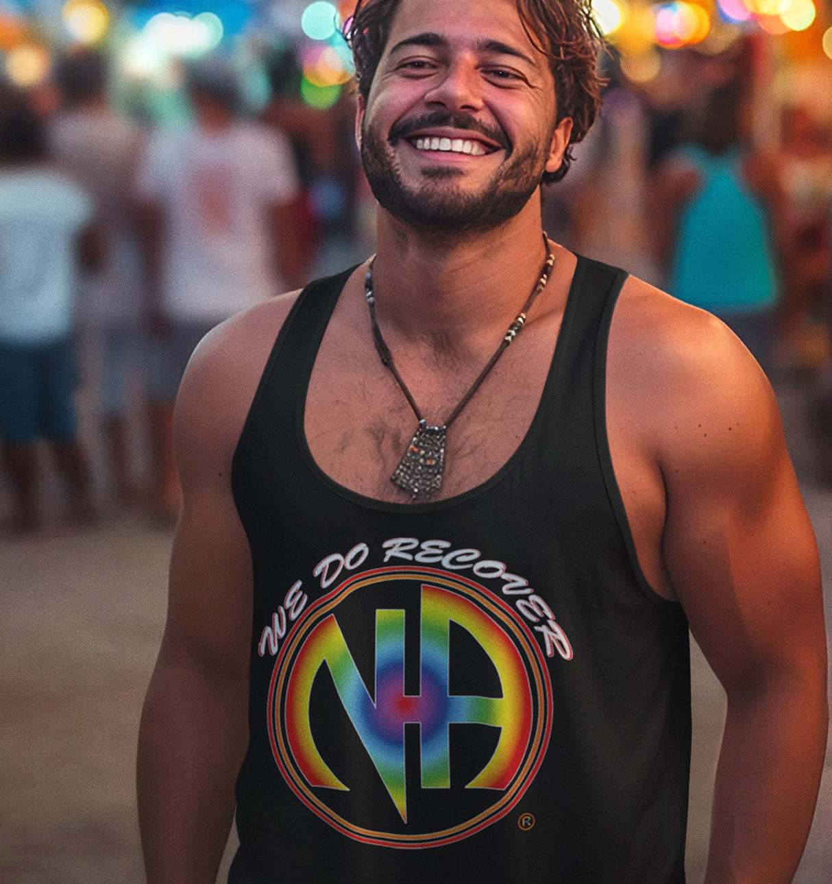 We Do Recover Rainbow NA dtg Tank Top