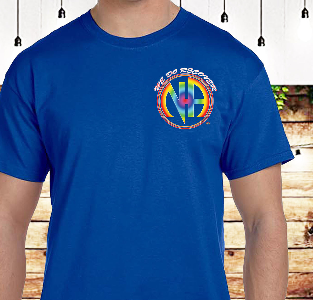 3" NA We Recover Rainbow Tee