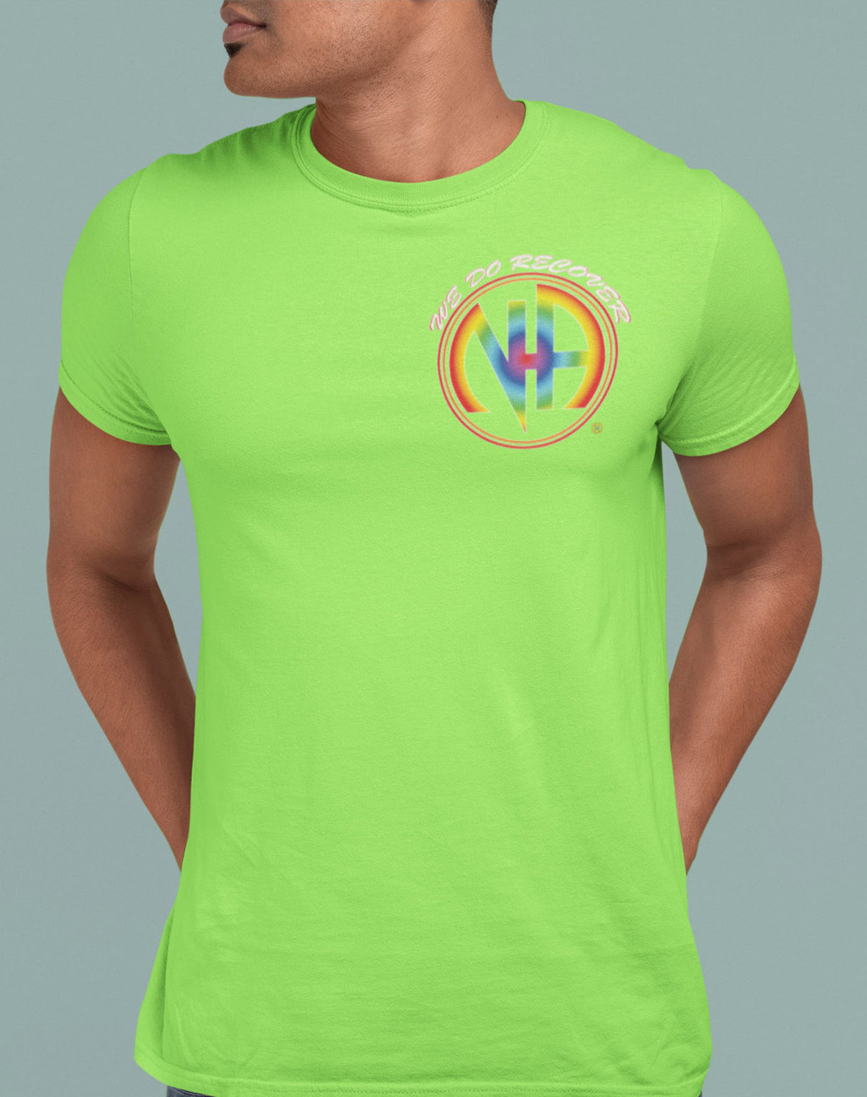3" NA We Recover Rainbow Tee