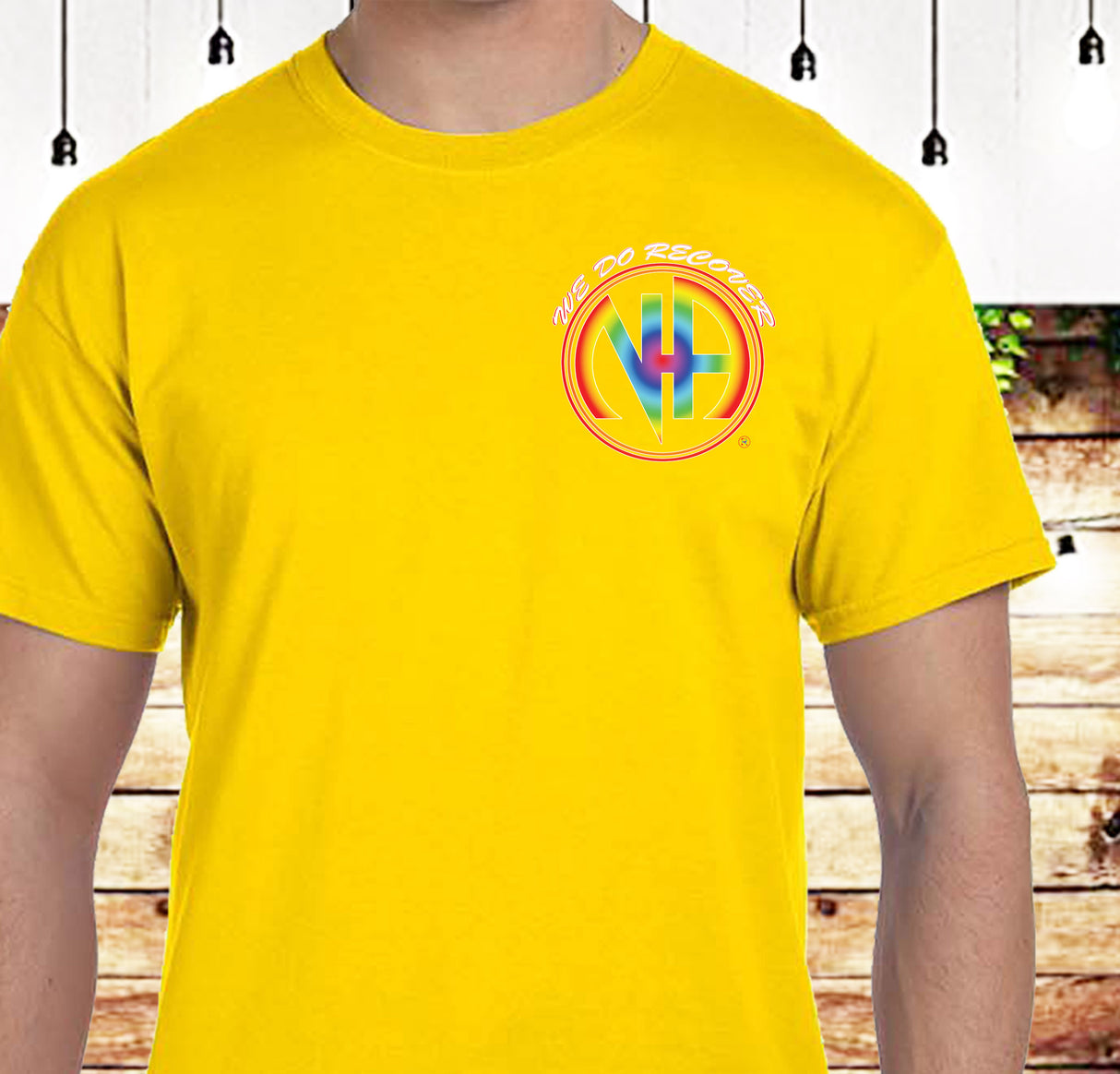 3" NA We Recover Rainbow Tee