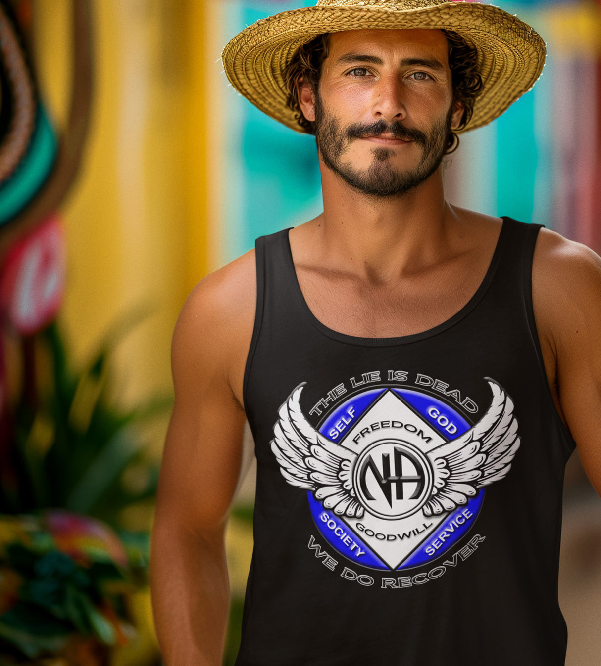 Winged NA Symbol NA dtg Tank Top