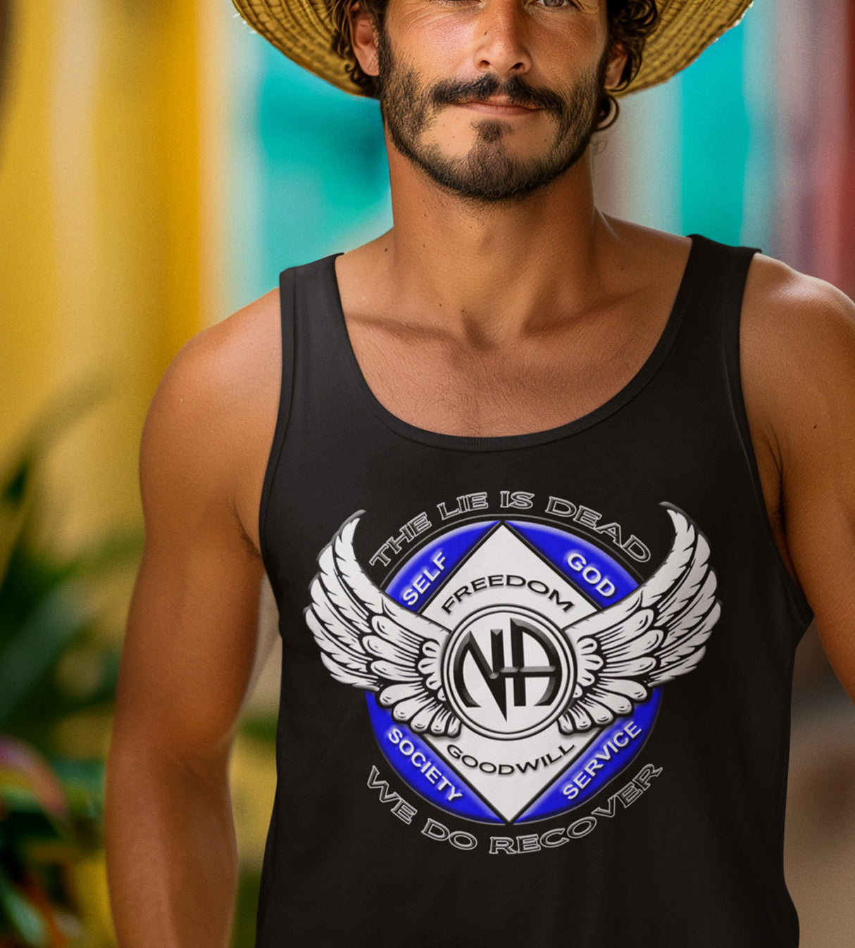 Winged NA Symbol NA dtg Tank Top