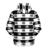 Striped NA Symbol V.1  AOP Hoodie