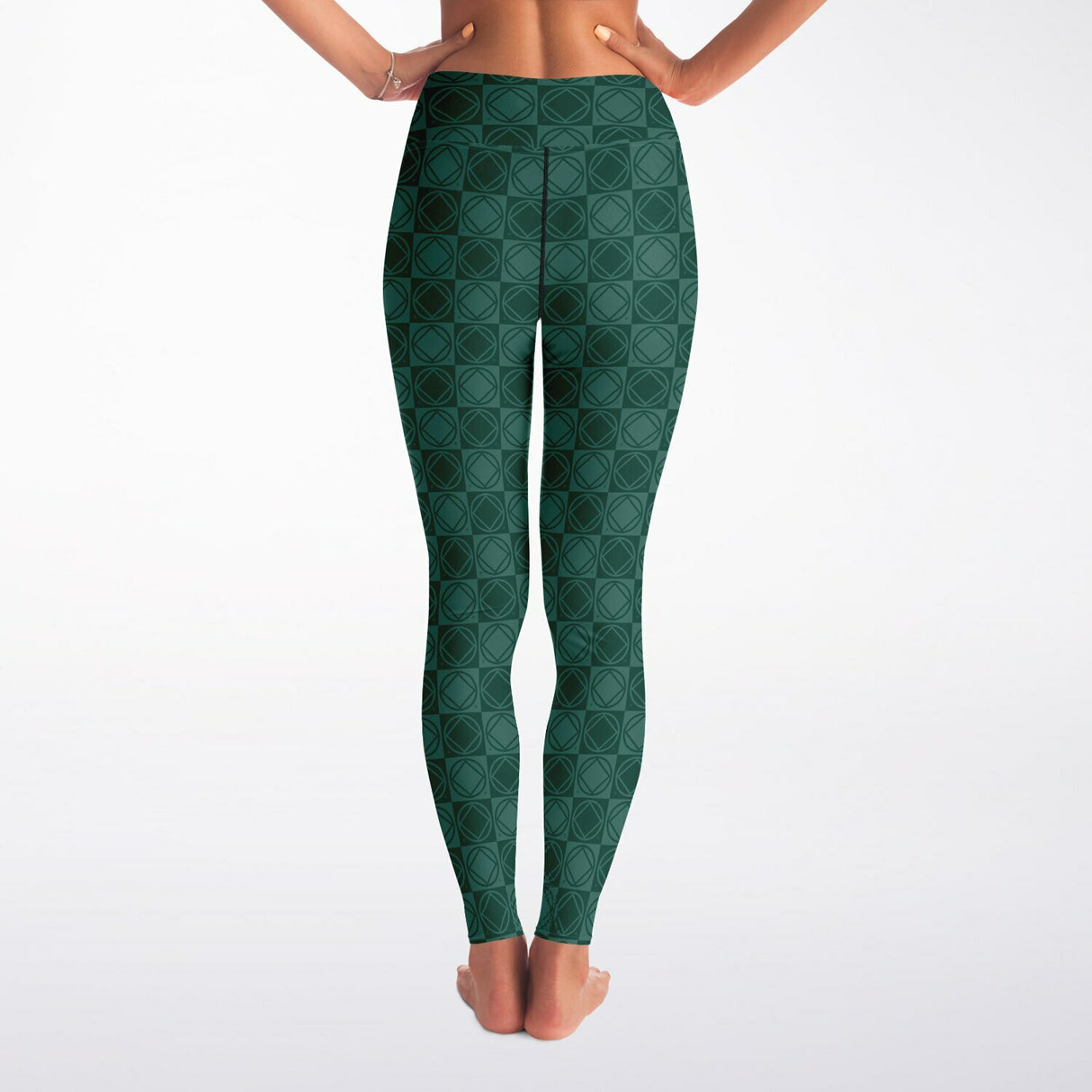 Gray Pandemonium Yoga Leggings - AOP
