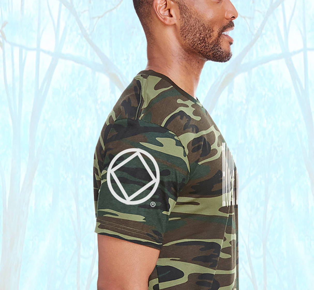 No Matter What Camo Style Tee