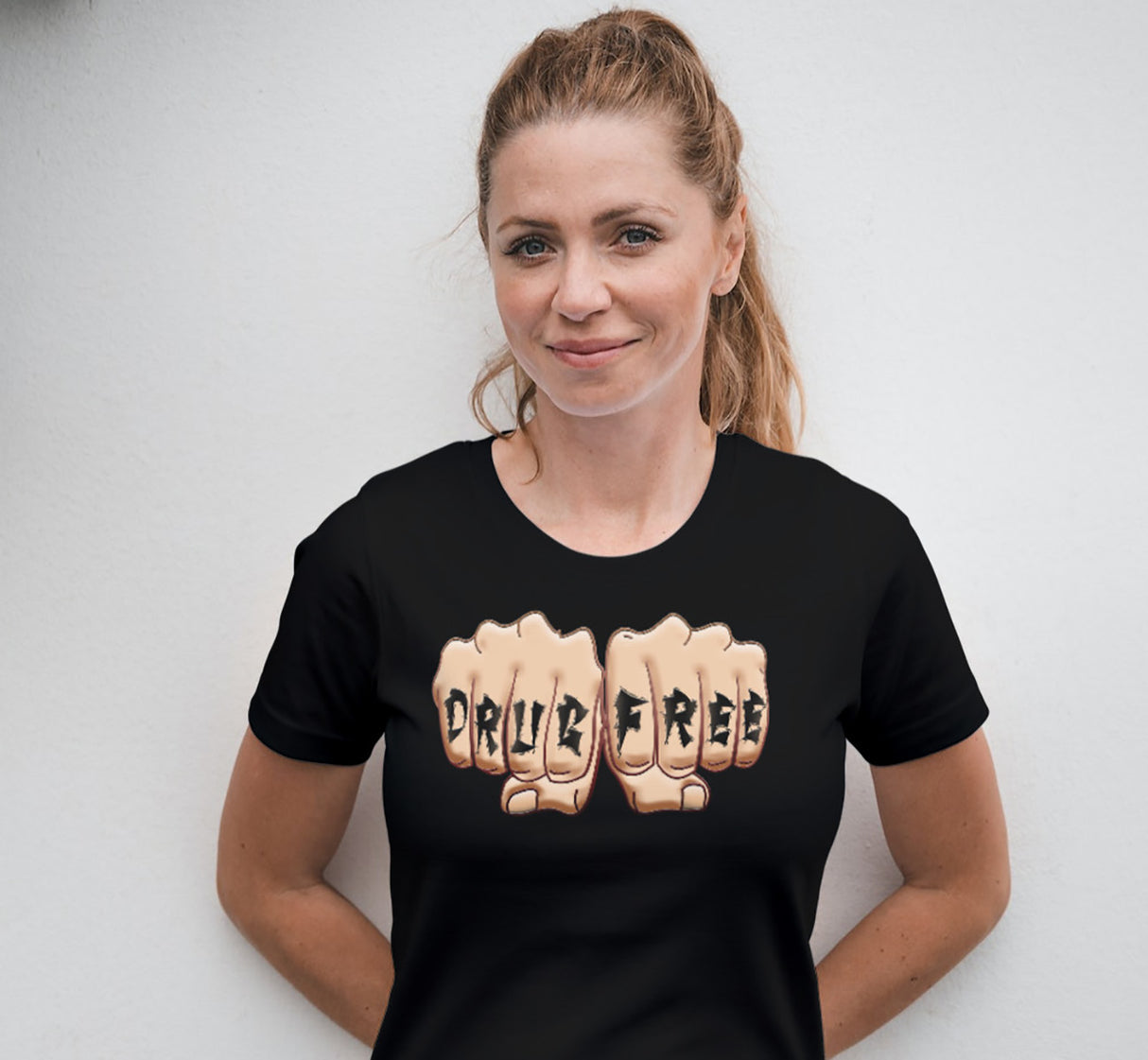 ldTs- Drug Free Fist Women's Tee