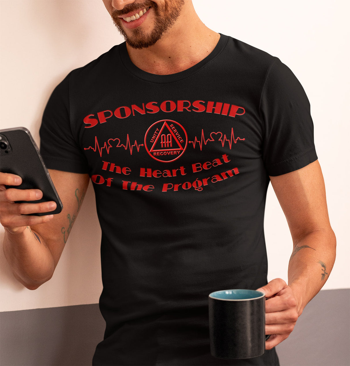 AA- Sponsorship The Heart Beat -  dtg Tee