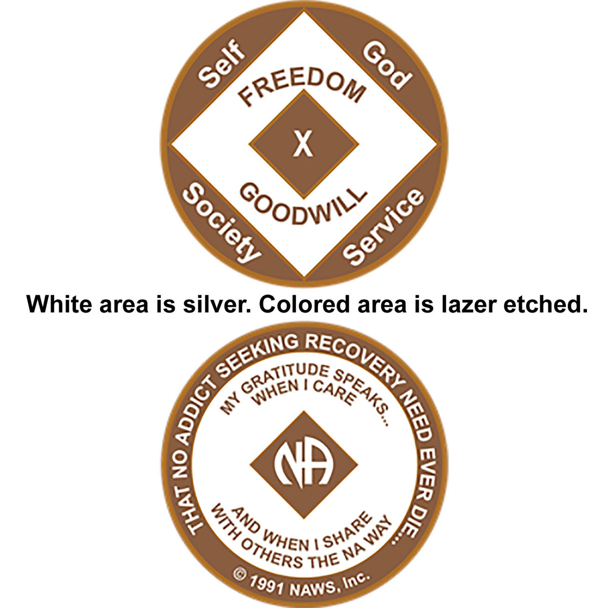 NA Laser-etched Medallions - Limited Stock