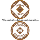 NA Laser-etched Medallions - Limited Stock