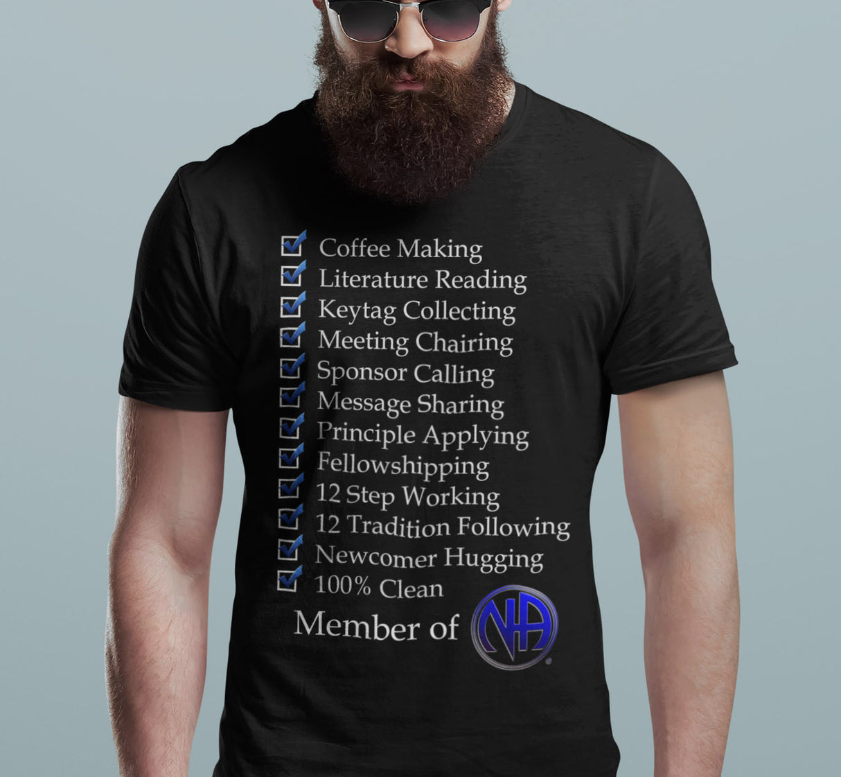 Member Of NA Check List SS/LS Tee