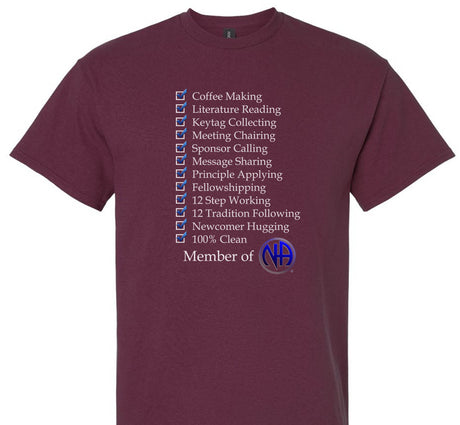 Member Of NA Check List SS/LS Tee