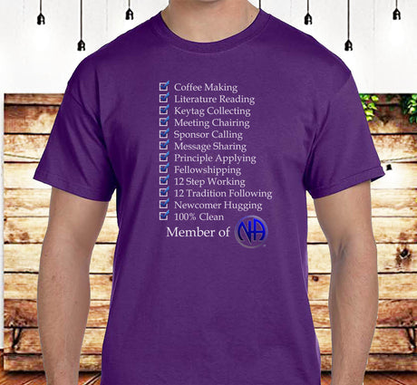 Member Of NA Check List SS/LS Tee