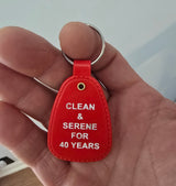 PKT- 40 YEARS - RED Key Tag