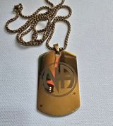 Clean Date Dog Tag Pendant & Chain