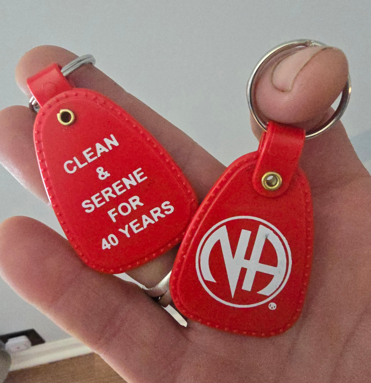 PKT- 40 YEARS - RED Key Tag