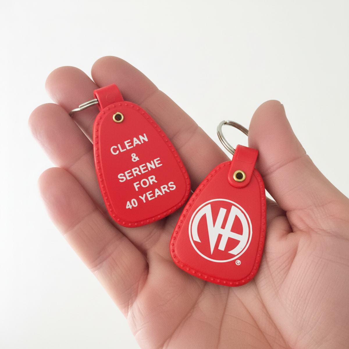PKT- 40 YEARS - RED Key Tag