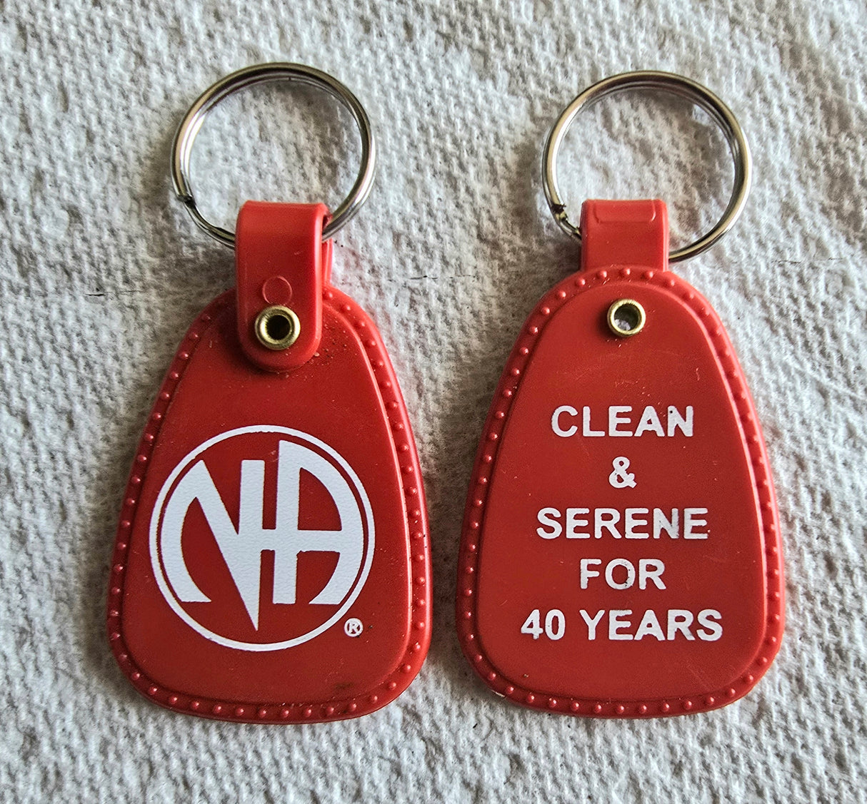 PKT- 40 YEARS - RED Key Tag