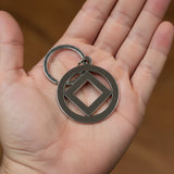 mkt- Gold Service Symbol Key Chain