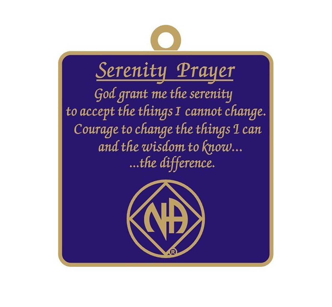 NAWEARS NA Serenity Prayer Metal NA Key Chain NA key chains nawears
