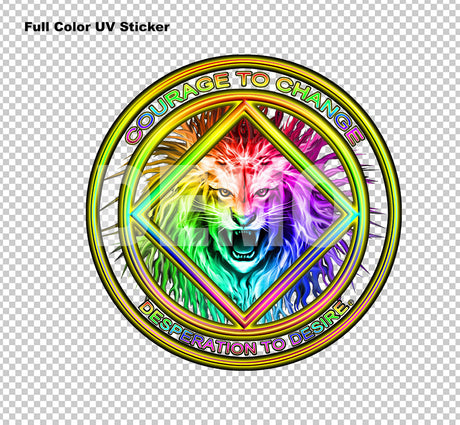 Courage To Change -  UV-Sticker