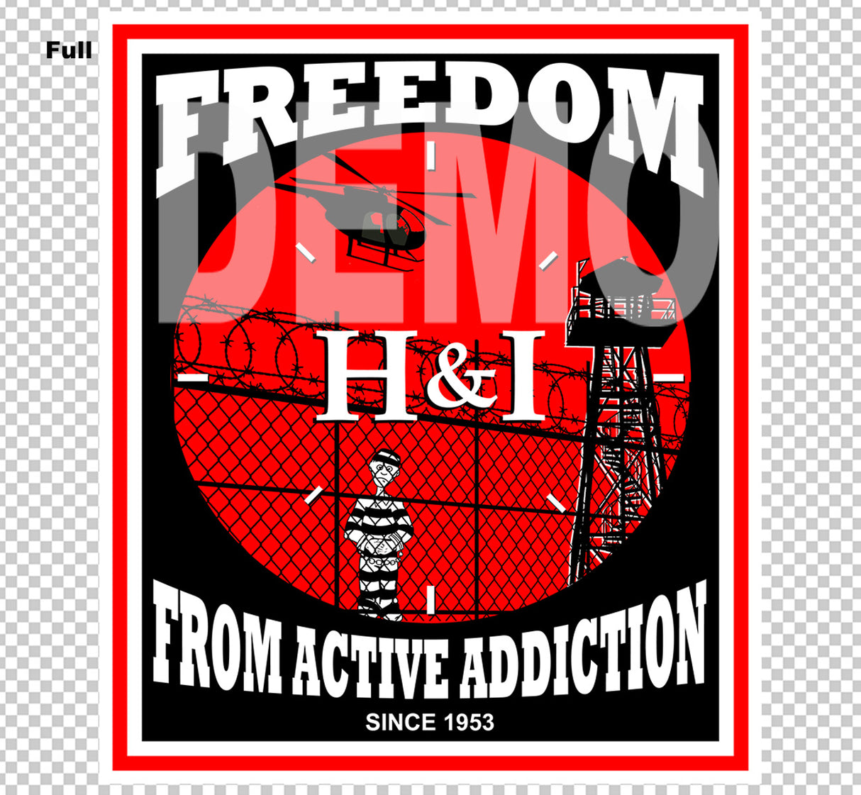 Freedom From Addiction -  UV-Sticker