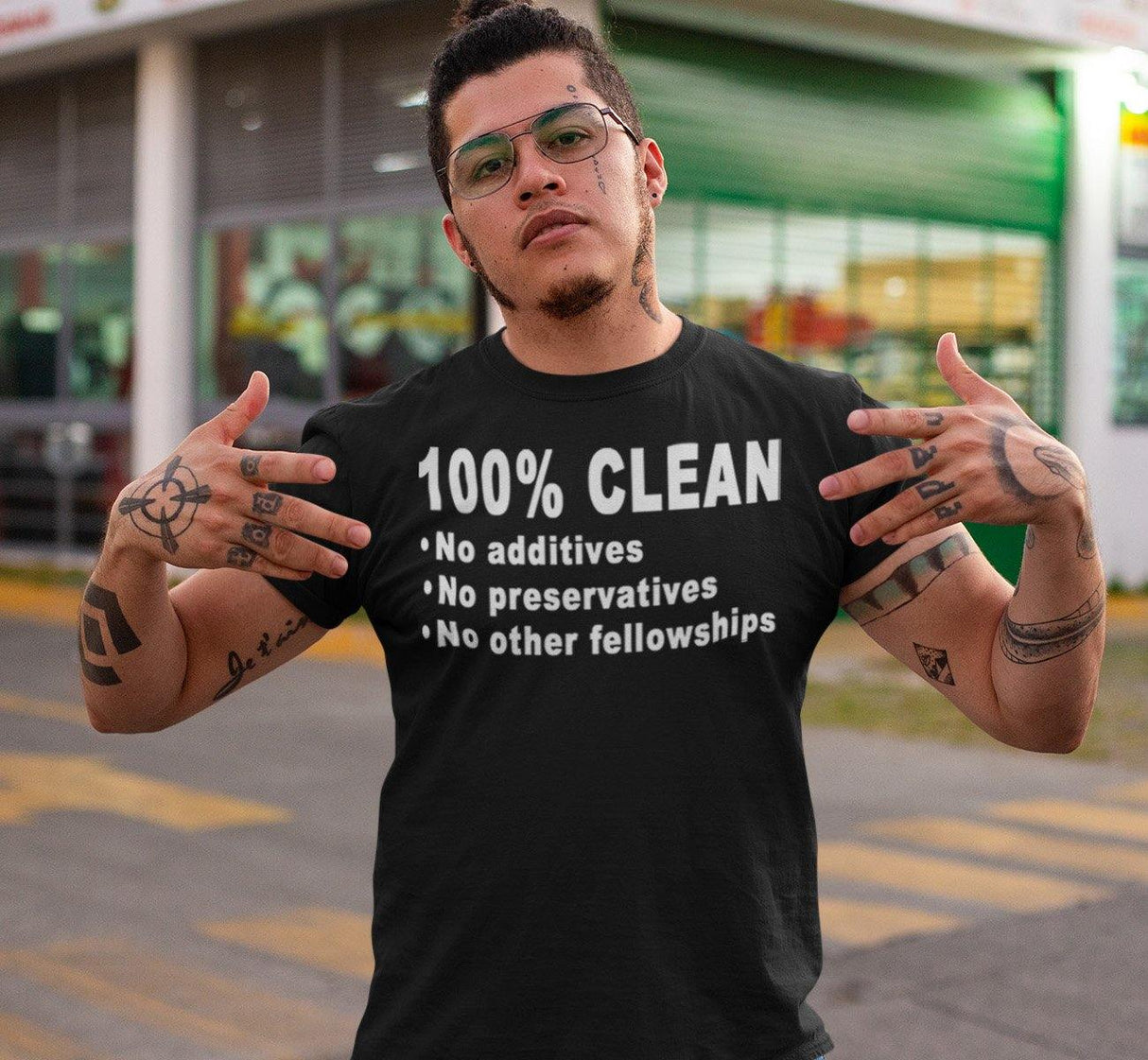 Narcotics Anonymous 100% Clean  NA Shirt